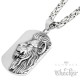 Großer Löwe DogTag mit Königskette 316L Edelstahl Anhänger Herren Schmuck Geschenk