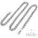 Edelstahl Damen Herren Kette Halskette Zopfkette Silber klassisch 60cm 5,5mm 8mm