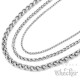 Edelstahl Damen Herren Kette Halskette Zopfkette Silber klassisch 60cm 5,5mm 8mm