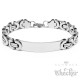 Königsarmband mit individueller Gravur silber Edelstahl Herren Armband Geschenk