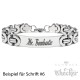 Königsarmband mit individueller Gravur silber Edelstahl Herren Armband Geschenk