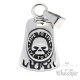 Live to Ride Bikerbell mit Totenkopf aus Edelstahl Motorrad Glocke Biker Geschenk