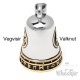 Wikinger Schutz-Glöckchen mit Vegvisir Valknut Runen Edelstahl Guardian RIde Bell