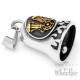 V2 Engine Biker-Bell silber & gold aus Edelstahl Motorblock Ride Bell Glöckchen