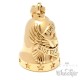 Goldene Live to Ride Biker-Bell aus Edelstahl Adler Motorrad Glücksglocke Ride Bell