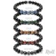 Mot Roll Perlen Armband schwarz blau Galaxy Collection Edelstein Herren Menbeads