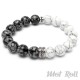 Mot Roll Bead Perlen Armband Herren Männer weiß schwarz Stein Menbeads