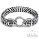 Edelstahl Herren Armband Armkette Eisernes Kreuz Anker Panzerkette Biker Rocker