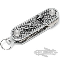 Rennmotorrad Schlüssel-Organizer Racer Schlüssel-Anhänger Biker Herren Geschenk