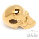 Goldener Totenkopf-Anhänger aus Edelstahl mit Halskette vergoldete Skull Kette