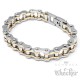 Motorradketten-Armband in silber & gold aus Edelstahl Biker-Armband Fahrradkette