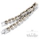 Motorradketten-Armband in silber & gold aus Edelstahl Biker-Armband Fahrradkette