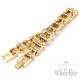 Motorradketten-Armband in silber & gold aus Edelstahl Biker-Armband Fahrradkette