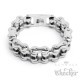 XXL Edelstahl Herren Armband Biker Armkette Motorradkette silber schwer Harley