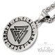 Wikinger Halskette mit Jarl Medaillon Valknut Runen aus Edelstahl Schmuck Geschenk