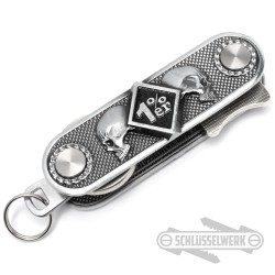 1%er Schlüssel-Organizer Onepercenter Schlüsselanhänger Outlaw Biker Geschenk