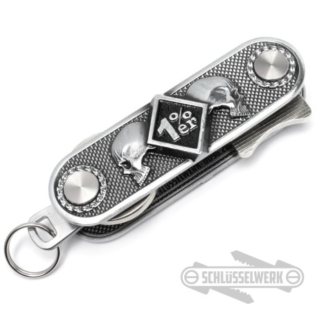 1%er Schlüssel-Organizer Onepercenter Schlüsselanhänger Outlaw Biker Geschenk
