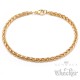 Zopfketten-Armband aus vergoldetem Edelstahl geflochtene Form gold Damen Herren