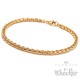 Zopfketten-Armband aus vergoldetem Edelstahl geflochtene Form gold Damen Herren