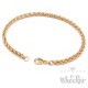 Zopfketten-Armband aus vergoldetem Edelstahl geflochtene Form gold Damen Herren