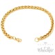 Zopfketten-Armband aus vergoldetem Edelstahl geflochtene Form gold Damen Herren