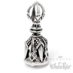 Bikerbell mit Drachenkrallen verziert Edelstahl Glücksbringer Biker Glocke Geschenk