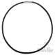 Schwarzes Lederband echt Leder Halsband Halskette geflochten 40cm bis 65cm, 4mm dünn