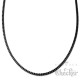 Besondere Edelstahl Herren Panzerkette zweifach Halskette Königskette schwarz 60cm