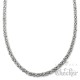 Edelstahl Königskette aus 1000 Ringen silber poliert Byzantiner Halskette Herren 60cm