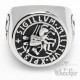 Templer Siegelring historisches Motiv hochwertiger Kreuzritter Ring aus Edelstahl