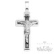 Herren Kreuz-Anhänger silber & gold aus Edelstahl Jesus Kreuz mit Kette Geschenk