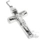 Herren Kreuz-Anhänger silber & gold aus Edelstahl Jesus Kreuz mit Kette Geschenk