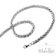 Edelstahl Damen Herren Kette Halskette Zopfkette Silber klassisch 60cm 5,5mm 8mm