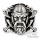 Wikinger-Ring Schwerter und Äxte Berserker Schmuck aus Edelstahl Männer Geschenk