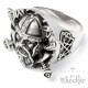Wikinger-Ring Schwerter und Äxte Berserker Schmuck aus Edelstahl Männer Geschenk