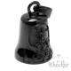 Schwarze Bikerbell mit St. Michael Motiv Glücksbringer Motorradfahrer Schutzengel