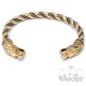 Wikinger Armreif Wolf-Motiv aus vergoldetem Edelstahl verzierter Männer Armschmuck