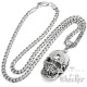 Coole Totenkopf-Kette aus Edelstahl mystischer Piraten Skull Outlaw Schädel