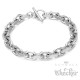 Armband + Halskette Set aus 316L Edelstahl silber massive Ankerkette Knebelverschluss