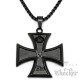 Eisernes Kreuz Orden 1914 1. Weltkrieg schwarzer Anhänger aus Edelstahl mit Kette