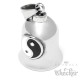 Yin & Yang Bikerbell aus poliertem Edelstahl Glücksbringer Glocke für Motorradfahrer