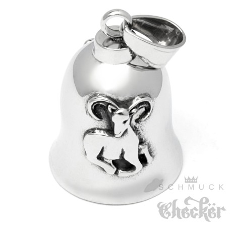 Widder Biker-Bell aus Edelstahl Glocke Motorrad Glücksbringer Geschenk Sternzeichen