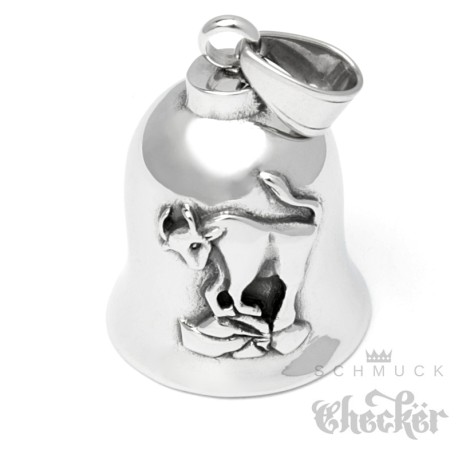 Stier Biker-Bell aus Edelstahl Sternzeichen Glocke Horoskop Glücksbringer Geschenk