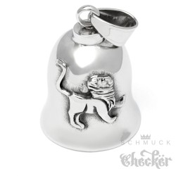 Löwe Biker-Bell aus Edelstahl Sternzeichen Glücksbringer Motorrad-Glocke Horoskop