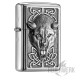 Original Zippo Sturmfeuerzeug mit Wolf und Verzierungen Benzinfeuerzeug Geschenk