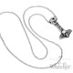 Edelstahl Anhänger Hammer Mjölnir Gott Thor Totenkopf silber massiv + 60cm Kette