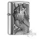 Detaillierter Drache auf Sturmfeuerzeug Zippo Feuerzeug mit Glückbringer Motiv