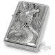 Detaillierter Drache auf Sturmfeuerzeug Zippo Feuerzeug mit Glückbringer Motiv