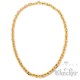 Goldenes Armband + Halskette Set aus Edelstahl massive Ankerkette Knebelverschluss