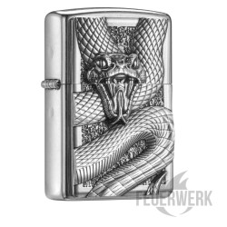 Krasses Zippo mit Schlange fein verarbeitet original Feuerzeug Herren Geschenk